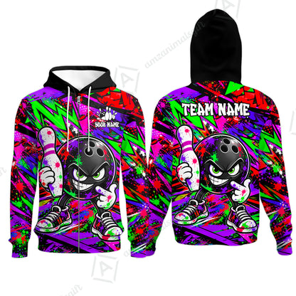 Zip Hoodie||Purple