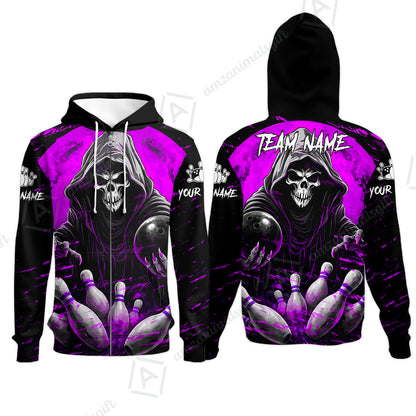 Zip Hoodie||Purple