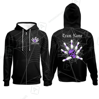 Zip Hoodie||Purple