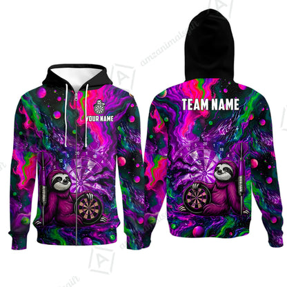 Zip Hoodie||Purple