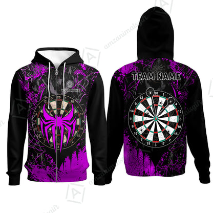 Zip Hoodie||Purple