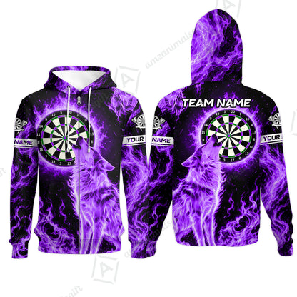 Zip Hoodie||Purple