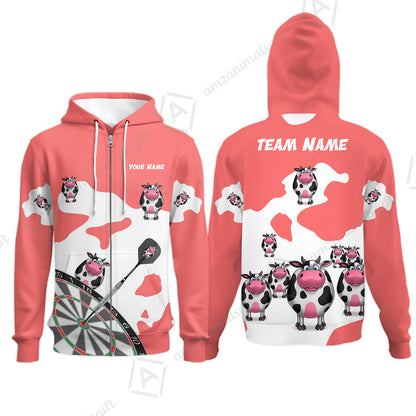 Zip Hoodie||Red