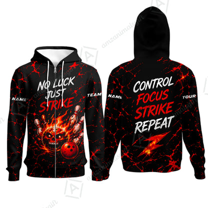 Zip Hoodie||Red