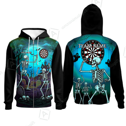 Zip Hoodie||Turquoise