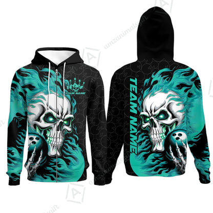 Zip Hoodie||Turquoise