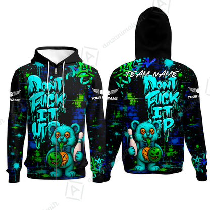 Zip Hoodie||Turquoise