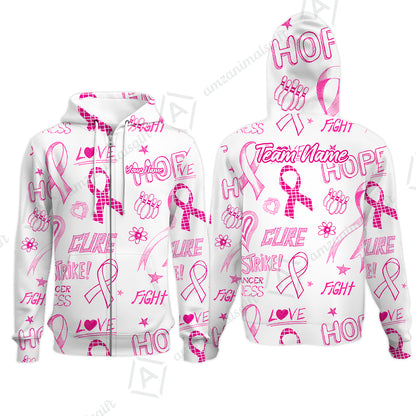Zip Hoodie||White