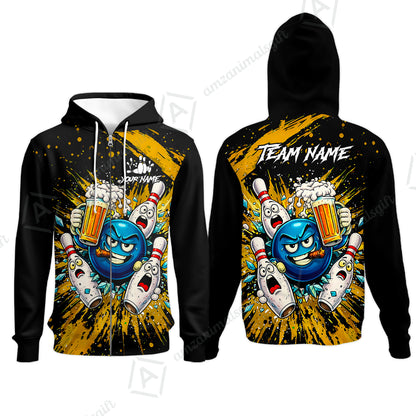 Zip Hoodie||Yellow