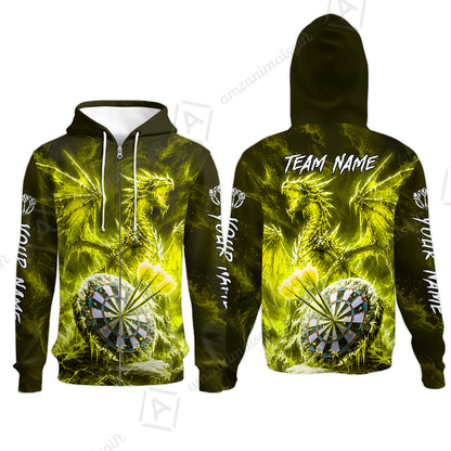 Zip Hoodie||Yellow