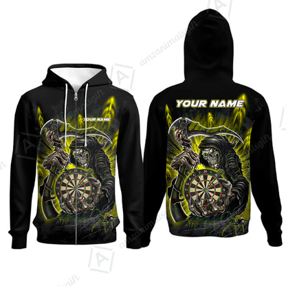 Zip Hoodie||Yellow
