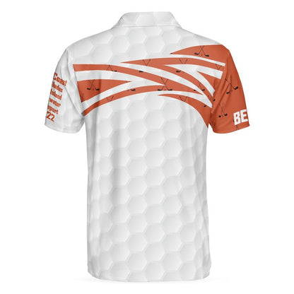 Men Golf Polo Shirt - Golf Men Polo Shirt, 5 Five & V Orange Golf Men Golf Polo Shirt - Perfect Polo Shirt For Men, Golfers