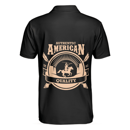 American Indian Polo Shirt, Navajo Pattern Shirt For Men, American Themed Polo Style Shirt - Gift For Family, Friends - Amzanimalsgift