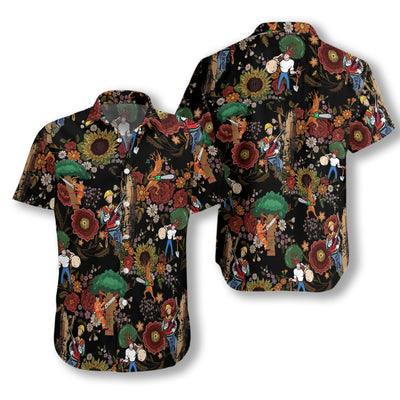 Arborist Hawaiian Shirt, Arborist Tropical Floral Aloha Shirt For Men - Gift For Arborist, Husband, Boyfriend, Family, Friends - Amzanimalsgift