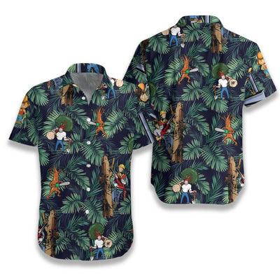Arborist Hawaiian Shirt, Arborist Tropical Summer Aloha Shirt For Men - Gift For Arborist, Husband, Boyfriend, Family, Friends - Amzanimalsgift
