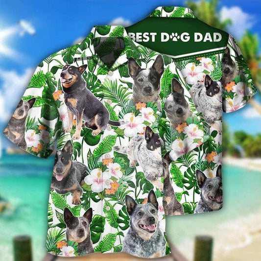 Australian Cattle Aloha Hawaii Shirt - Dog Tropical Floral Hawaiian Shirt For Summer - Perfect Gift For Dog Lovers, Friend, Family - Amzanimalsgift