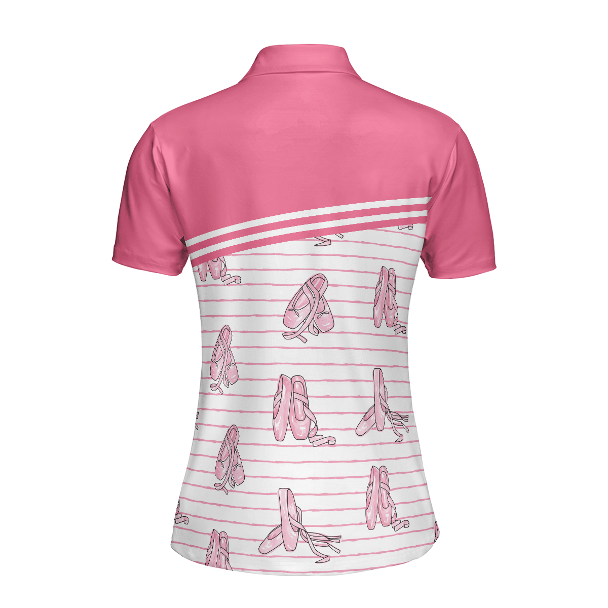 Ballerina Women Polo Shirt, Pink Ballet Polo Shirt Design For Ladies - Gift For Ballet Dancer, Ballerina - Amzanimalsgift