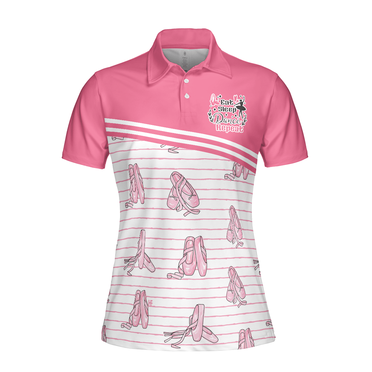 Ballerina Women Polo Shirt, Pink Ballet Polo Shirt Design For Ladies - Gift For Ballet Dancer, Ballerina - Amzanimalsgift