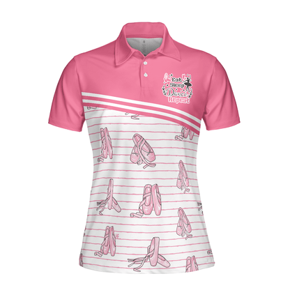 Ballerina Women Polo Shirt, Pink Ballet Polo Shirt Design For Ladies - Gift For Ballet Dancer, Ballerina - Amzanimalsgift
