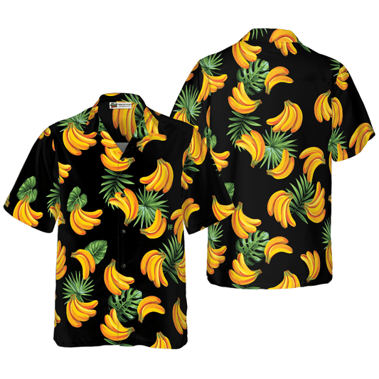 Banana & Tropical Palm Leaves Hawaiian Shirt For Summer, Colorful Shirt For Men Women, Perfect Gift For Friend, Team, Family - Amzanimalsgift
