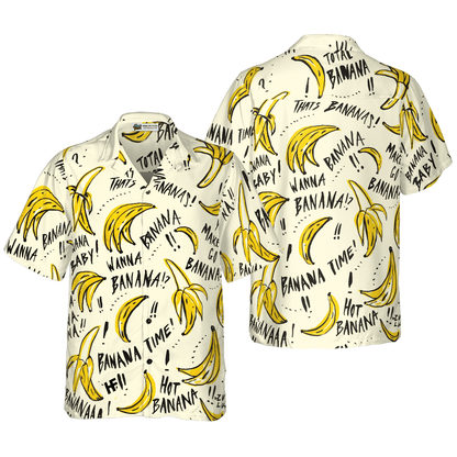 Banana Quote Hawaiian Shirt, Colorful Summer Aloha Shirt For Men Women, Perfect Gift For Friend, Team - Amzanimalsgift