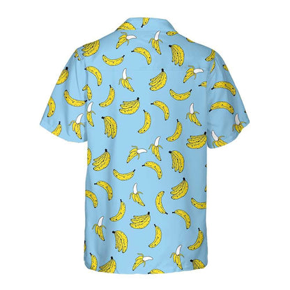 Banana Seamless Pattern Hawaiian Shirt For Summer, Funny Banana Hawaiian Shirt For Men - Best Gift For Friend, Family, Team - Amzanimalsgift