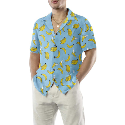 Banana Seamless Pattern Hawaiian Shirt For Summer, Funny Banana Hawaiian Shirt For Men - Best Gift For Friend, Family, Team - Amzanimalsgift