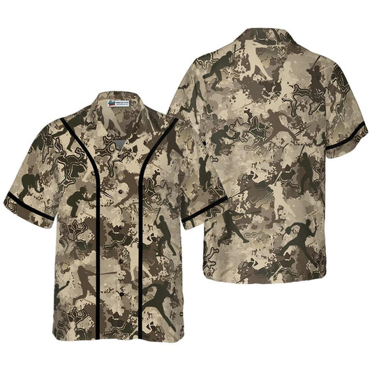 Baseball Aloha Hawaiian Shirt, Baseball Camo Pattern Aloha Shirt, Baseball Hawaiian Shirt For Summer - Perfect Gift For Men, Women, Baseball Lover - Amzanimalsgift