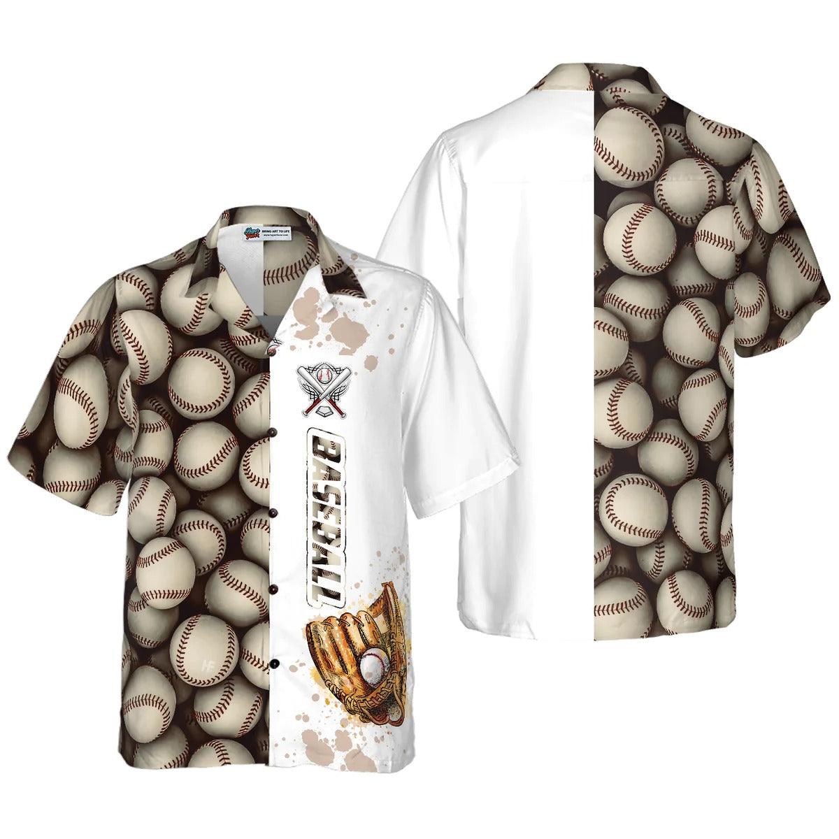 Baseball Aloha Hawaiian Shirt, Baseball Pattern And Logo Aloha Shirt, Baseball Hawaiian Shirt For Summer - Perfect Gift For Men, Women, Baseball Lover - Amzanimalsgift