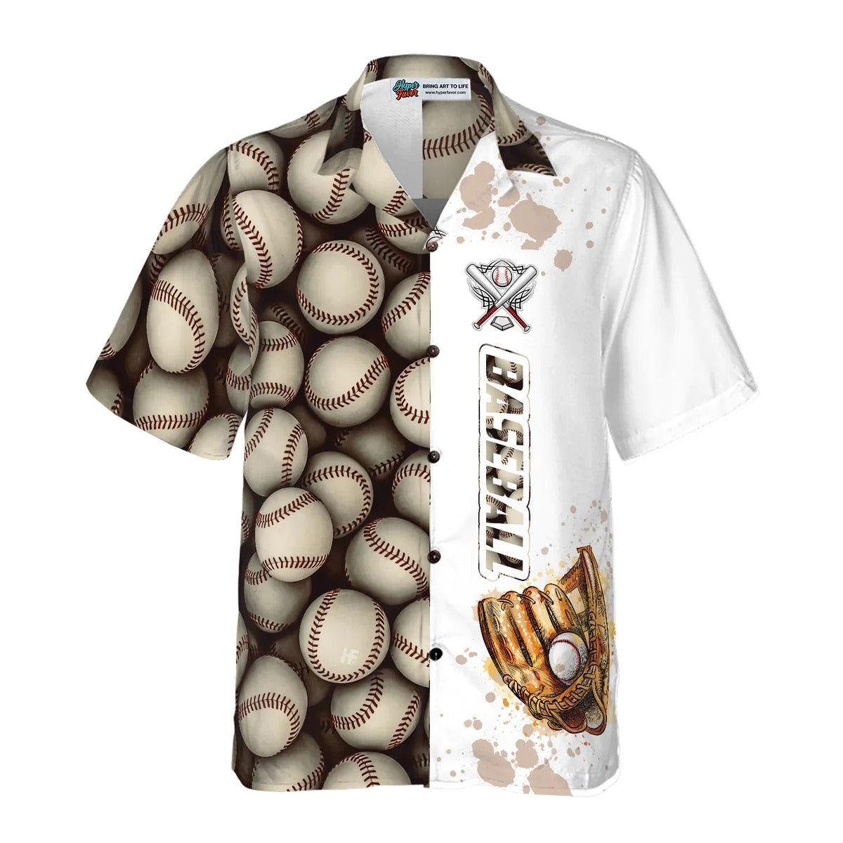 Baseball Aloha Hawaiian Shirt, Baseball Pattern And Logo Aloha Shirt, Baseball Hawaiian Shirt For Summer - Perfect Gift For Men, Women, Baseball Lover - Amzanimalsgift