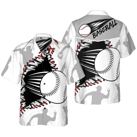 Baseball Aloha Hawaiian Shirt, Baseball Wear Out Pattern Hawaiian Shirt For Summer, Baseball Aloha Shirt - Perfect Gift For Men, Women, Friend, Family - Amzanimalsgift