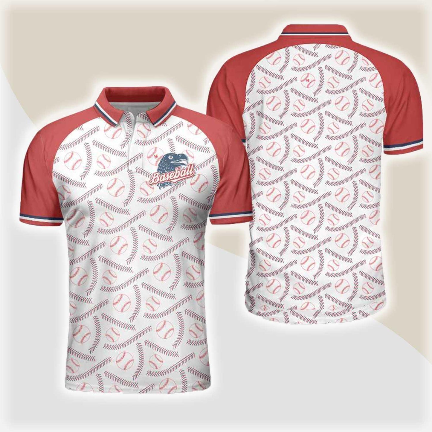 Baseball And Patriot Men Polo Shirt, Wide Shoulder Baseball Pattern Polo Shirt, Best Baseball Shirt For Men, Gift For Baseball Lovers - Amzanimalsgift