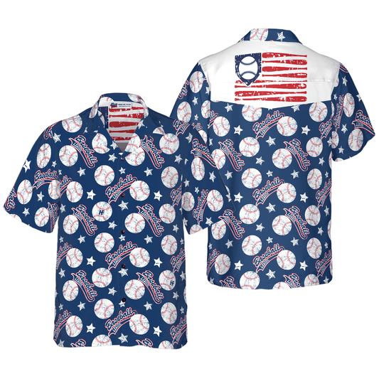 Baseball Balls Star Aloha Hawaiian Shirt For Summer, Colorful Shirt For Men Women, Perfect Gift For Friend, Team, Family, Baseball Lovers - Amzanimalsgift