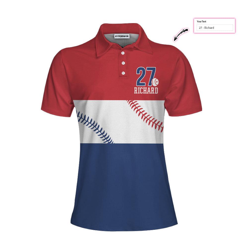 Baseball Customized Name Women Polo Shirt, Best Personalized Gift Idea For Ladies - Best Gift For Baseball Lovers, Baseball Players - Amzanimalsgift