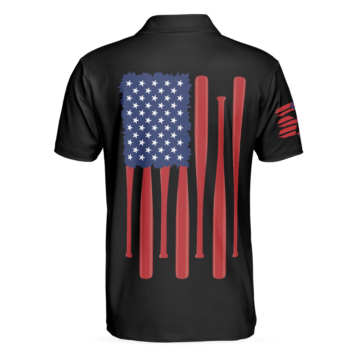 Baseball Men Polo Shirt, American Flag Baseball Polo Shirt For Men, Patriotic Polo Shirt For Men - Gift For Baseball Lovers, Baseball Players - Amzanimalsgift