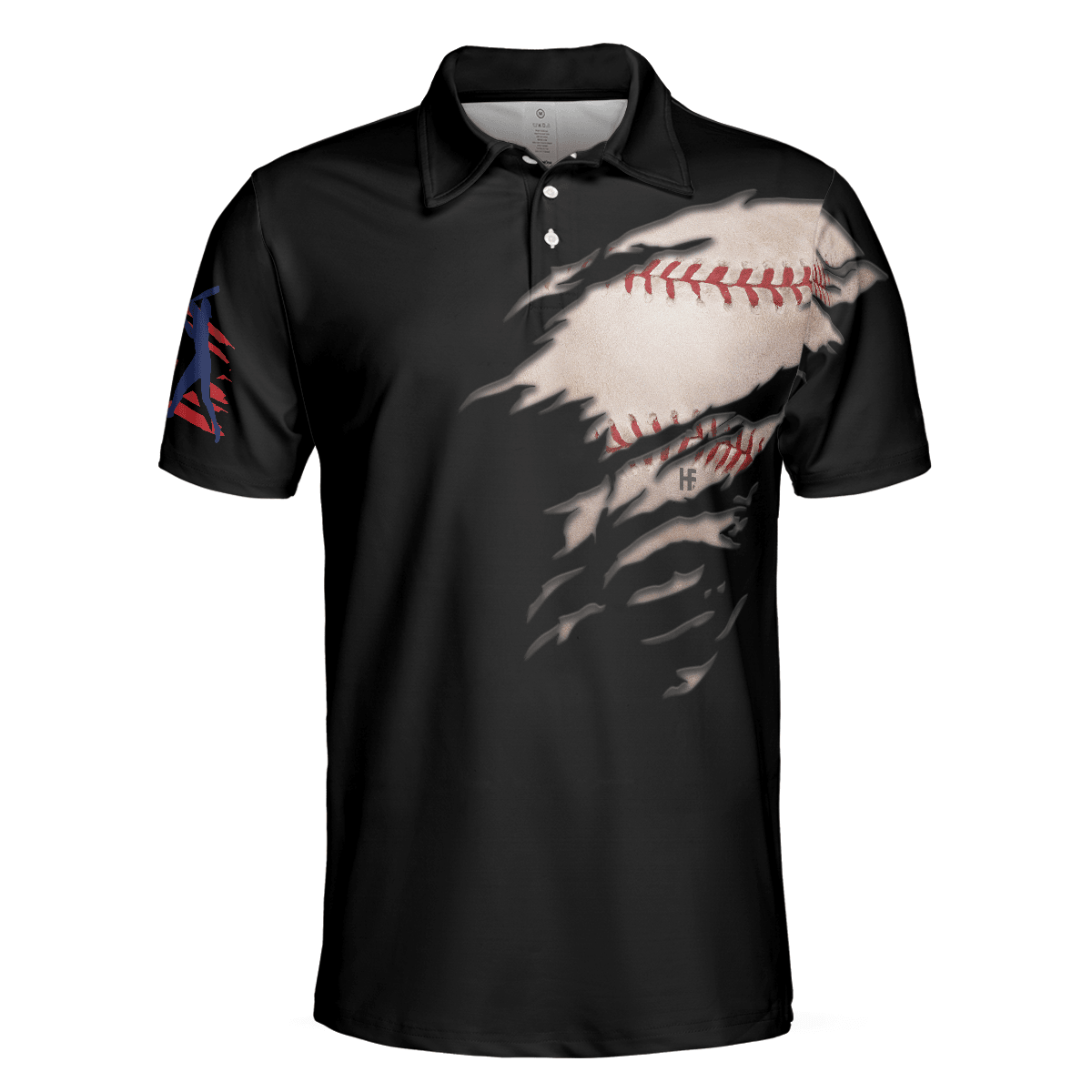 Baseball Men Polo Shirt, American Flag Baseball Polo Shirt For Men, Patriotic Polo Shirt For Men - Gift For Baseball Lovers, Baseball Players - Amzanimalsgift