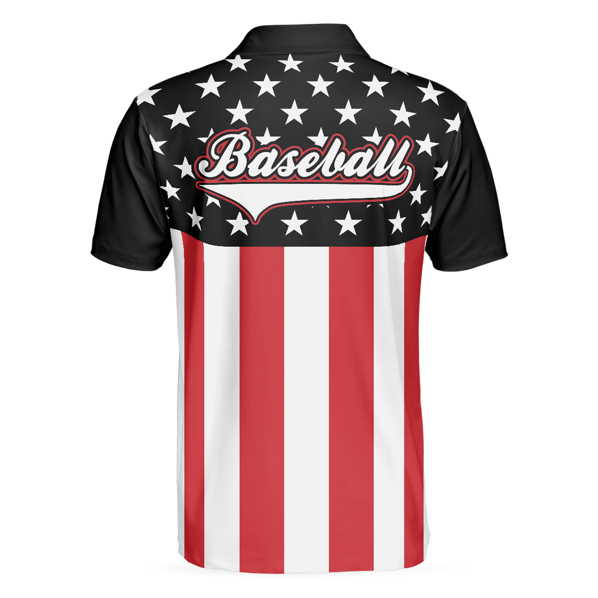 Baseball Men Polo Shirt, Baseball Hit Hard Run Fast, Black Theme American Flag Polo Shirt, Best Baseball Shirt For Men, Gift For Baseball Lovers - Amzanimalsgift