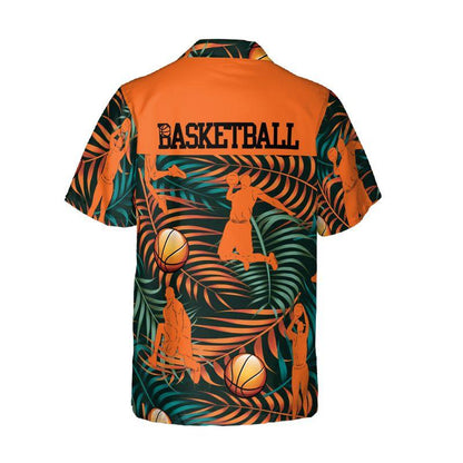 Basketball Aloha Hawaiian Shirts For Summer, Tropical Hawaiian Shirt For Mens Son Boyfriend Clothes, Gift For Friend, Family, Basketball Lovers - Amzanimalsgift