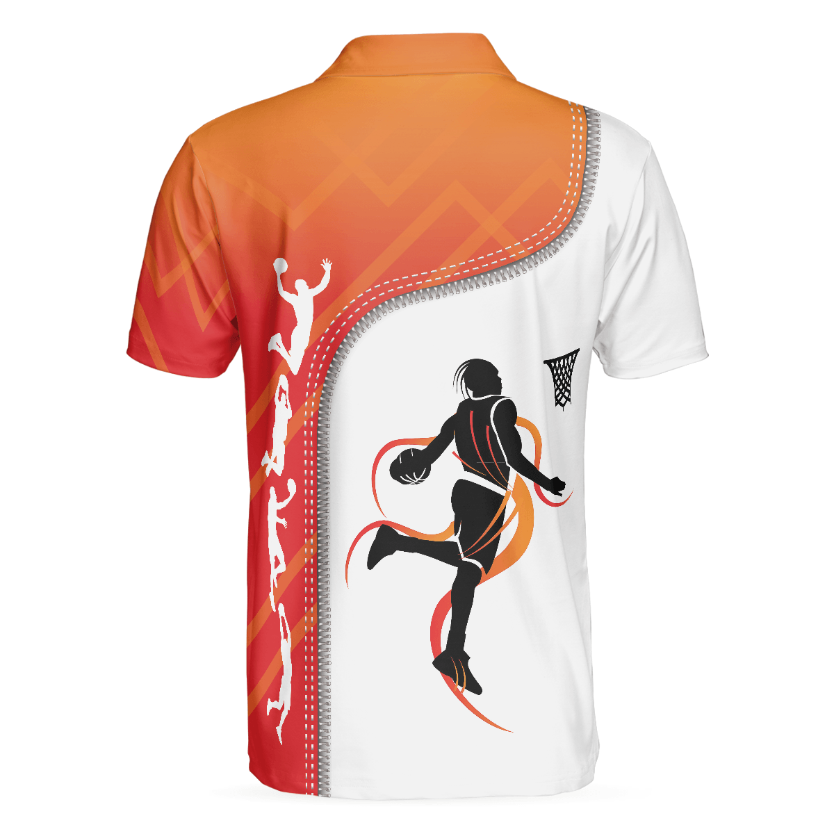 Basketball Men Polo Shirt, Basketball Is Life, White Basketball Themed Shirt For Adults - Gift For Men, Basketball Lovers, Basketball Players - Amzanimalsgift