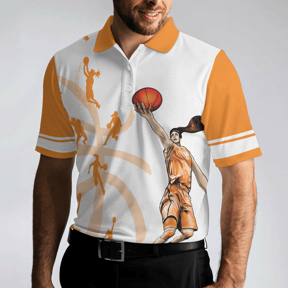 Basketball Men Polo Shirt, Basketball Player, Anything Worth Doing Is Worth Doing With Passion Basketball Polo Shirt - Gift For Men, Basketball Lovers - Amzanimalsgift