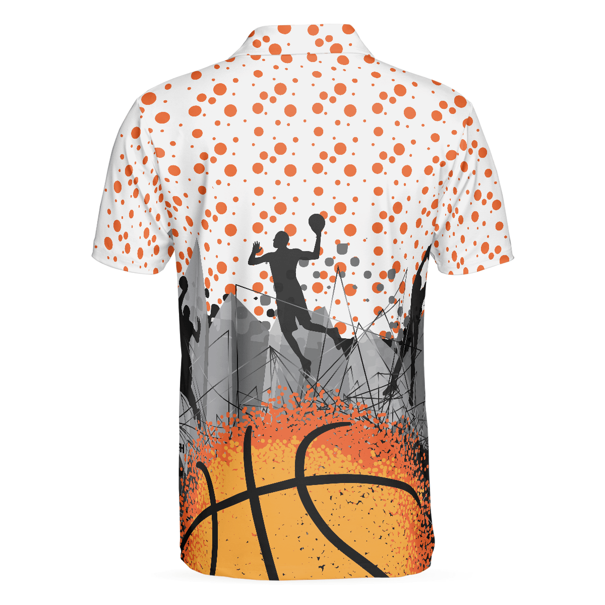 Basketball Men Polo Shirt, Sporty Pattern Polo Shirt, Best Basketball Themed Polo Style Shirt For Adults - Gift Idea For Men, Basketball Lovers - Amzanimalsgift