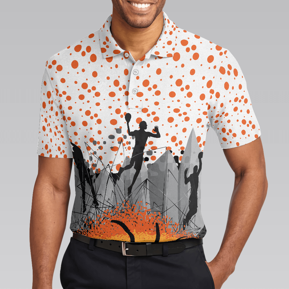 Basketball Men Polo Shirt, Sporty Pattern Polo Shirt, Best Basketball Themed Polo Style Shirt For Adults - Gift Idea For Men, Basketball Lovers - Amzanimalsgift