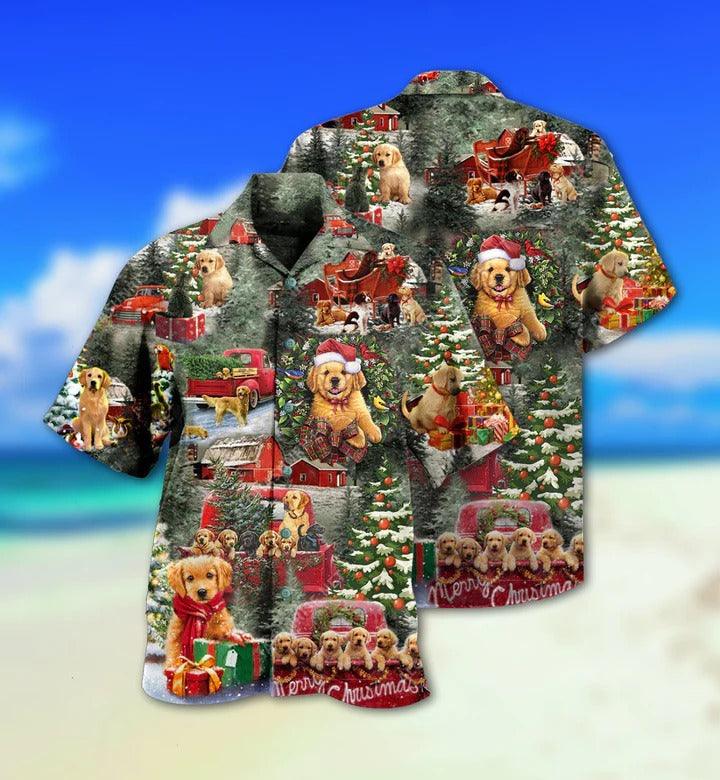 Beagle Aloha Hawaii Shirt - Beagle Dogs Love Christmas Every Time Hawaiian Shirt For Summer - Perfect Gift For Dog Lovers, Friend, Family - Amzanimalsgift