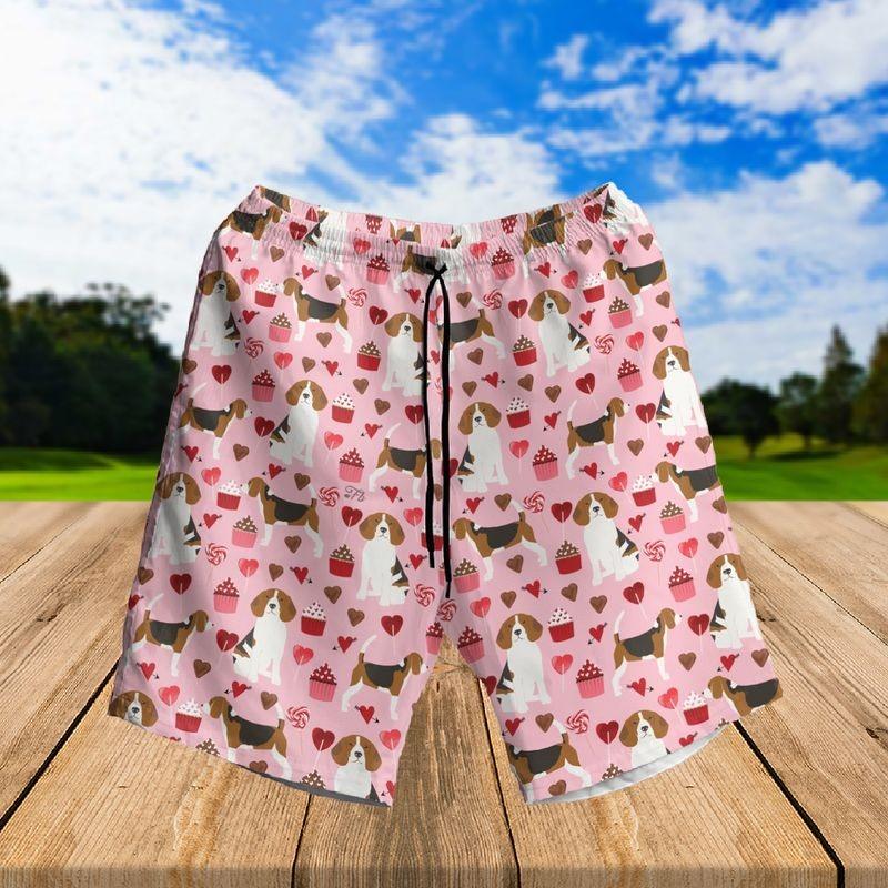 Beagle Aloha Hawaiian Shirt - Cartoon Beagle Pattern Hawaiian Shirt, Valentine Beagle Valentine Hawaiian Shirt For Men & Women, Beagle Lover - Amzanimalsgift
