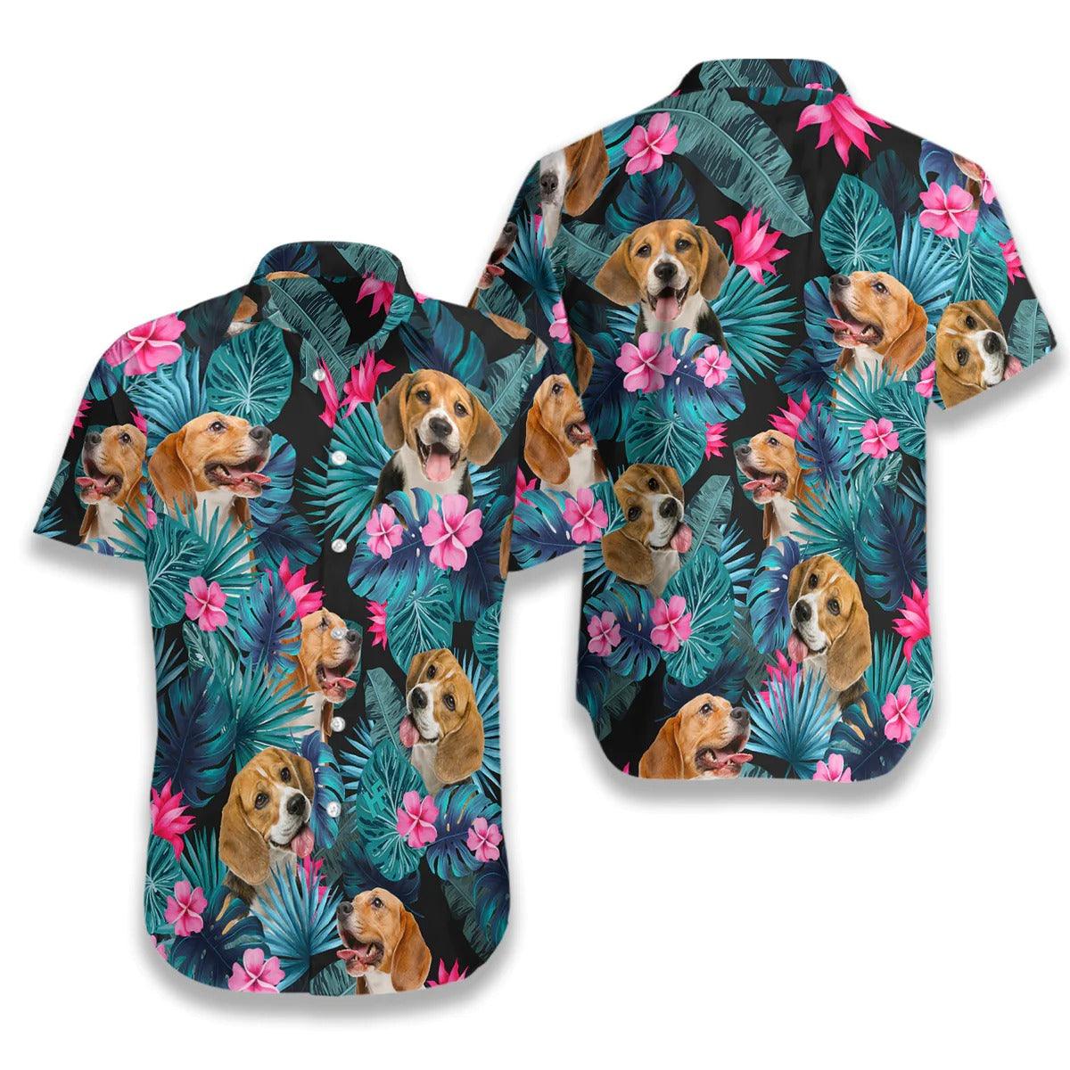 Beagle Hawaiian Shirt, Beagle Tropical Aloha Shirt - Perfect Gift For Men Women, Dog Lover, Beagle Dog Lover, Friends, Family, Summer Lovers - Amzanimalsgift