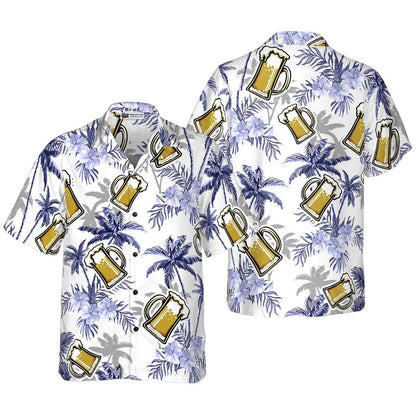 Beer Coconut Tree Seamless Hawaiian Shirt, Coconut Tree Aloha Shirt - Perfect Gift For Men Women, Beach Lovers, Friends, Family, Summer Lovers - Amzanimalsgift