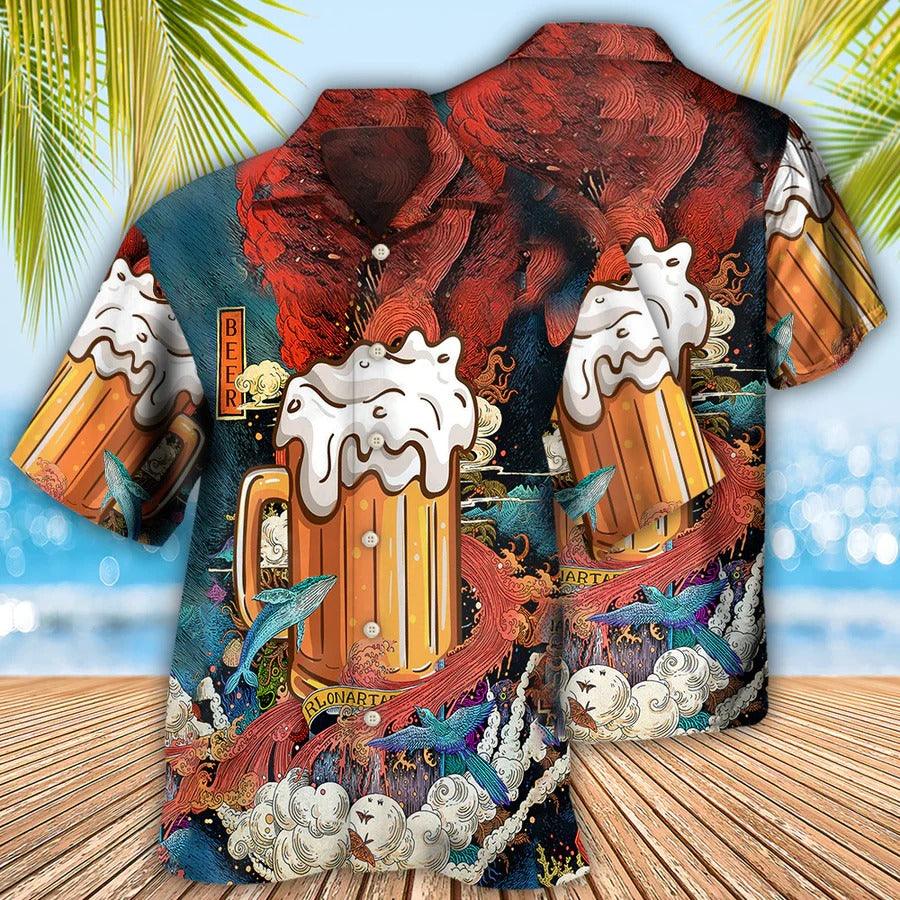 Beer Hawaiian Shirt, Beer Classic Style, Beer Favorite Drinking Aloha Shirt For Men And Women - Perfect Gift For Beer Lovers, Summer - Amzanimalsgift