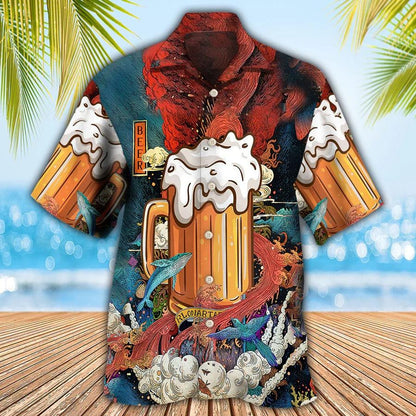 Beer Hawaiian Shirt, Beer Classic Style, Beer Favorite Drinking Aloha Shirt For Men And Women - Perfect Gift For Beer Lovers, Summer - Amzanimalsgift