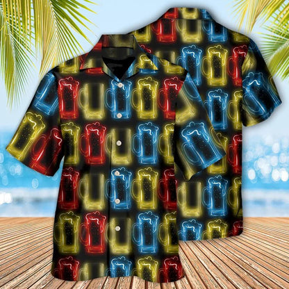 Beer Hawaiian Shirt, Beer Magic Water For Fun People, Beer Neon Aloha Shirt For Men And Women - Perfect Gift For Beer Lovers - Amzanimalsgift