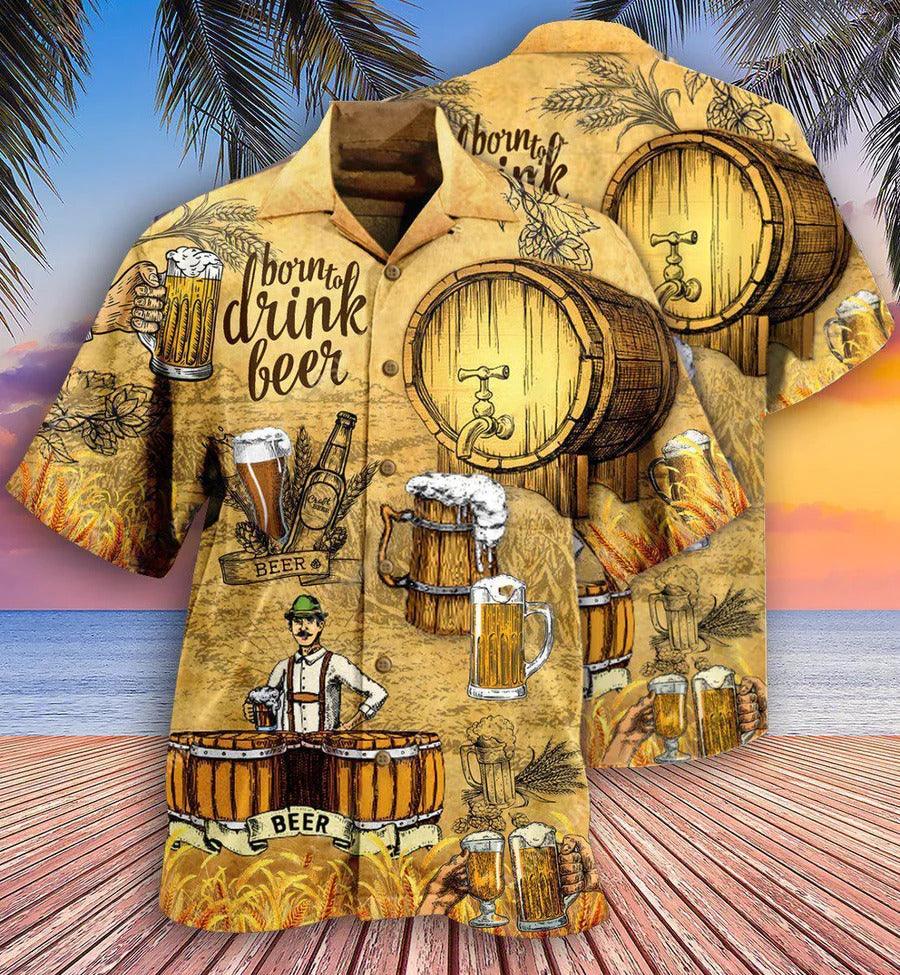 Beer Hawaiian Shirt, Beer Makes Life Happiness, Bow Drink Beer Aloha Shirt For Men And Women - Perfect Gift For Beer Lovers, Summer - Amzanimalsgift
